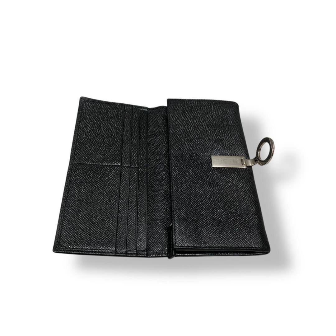 ブルガリ ビーゼロワン 長財布 ロゴクリップ レザー ブラック 黒