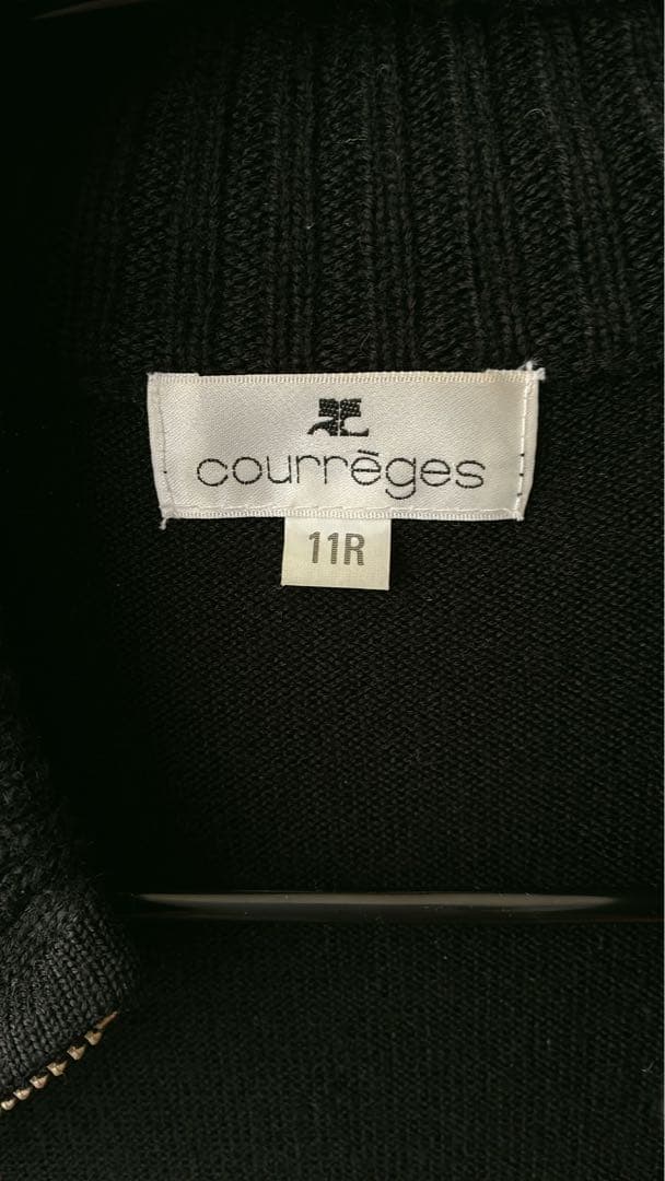 vintage courreges zip-up ニット　y2k