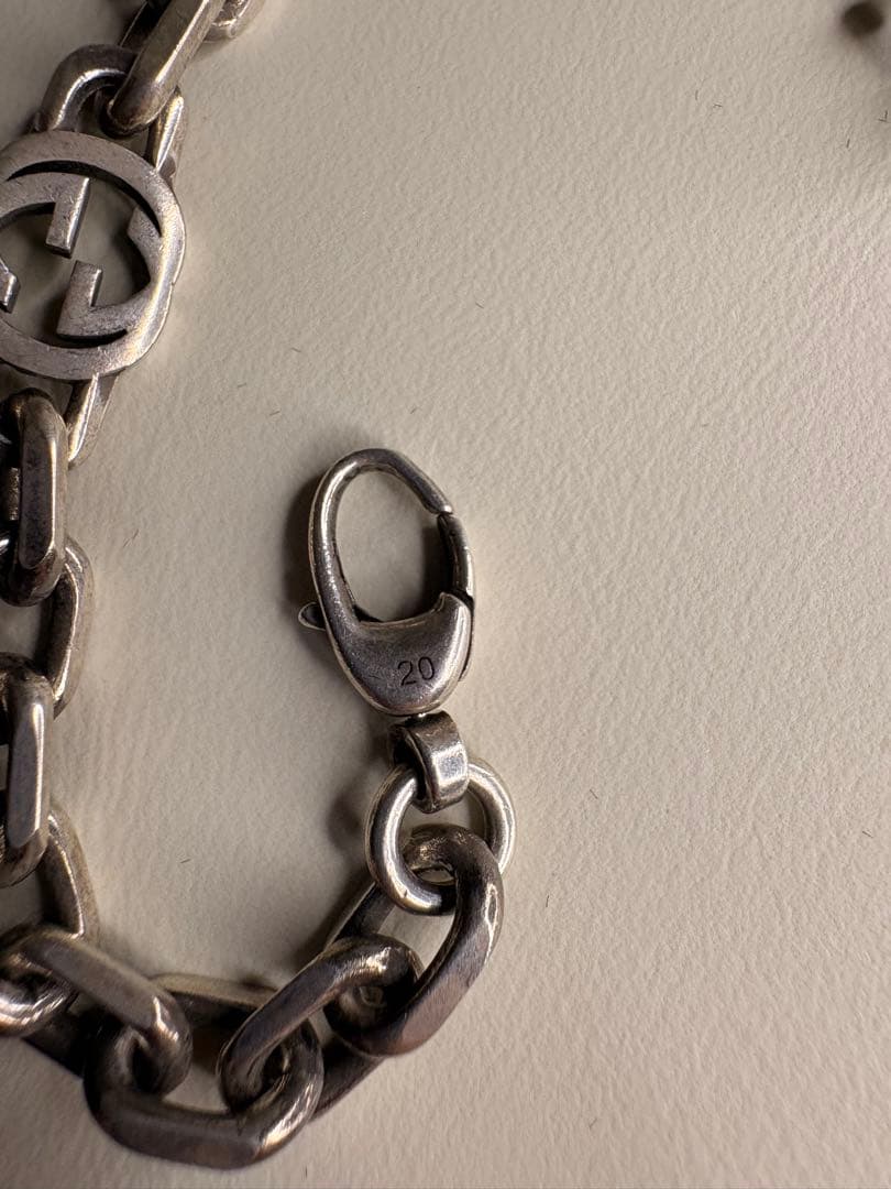 GUCCI インターロッキング ブレスレット 刻印20 シルバー 925