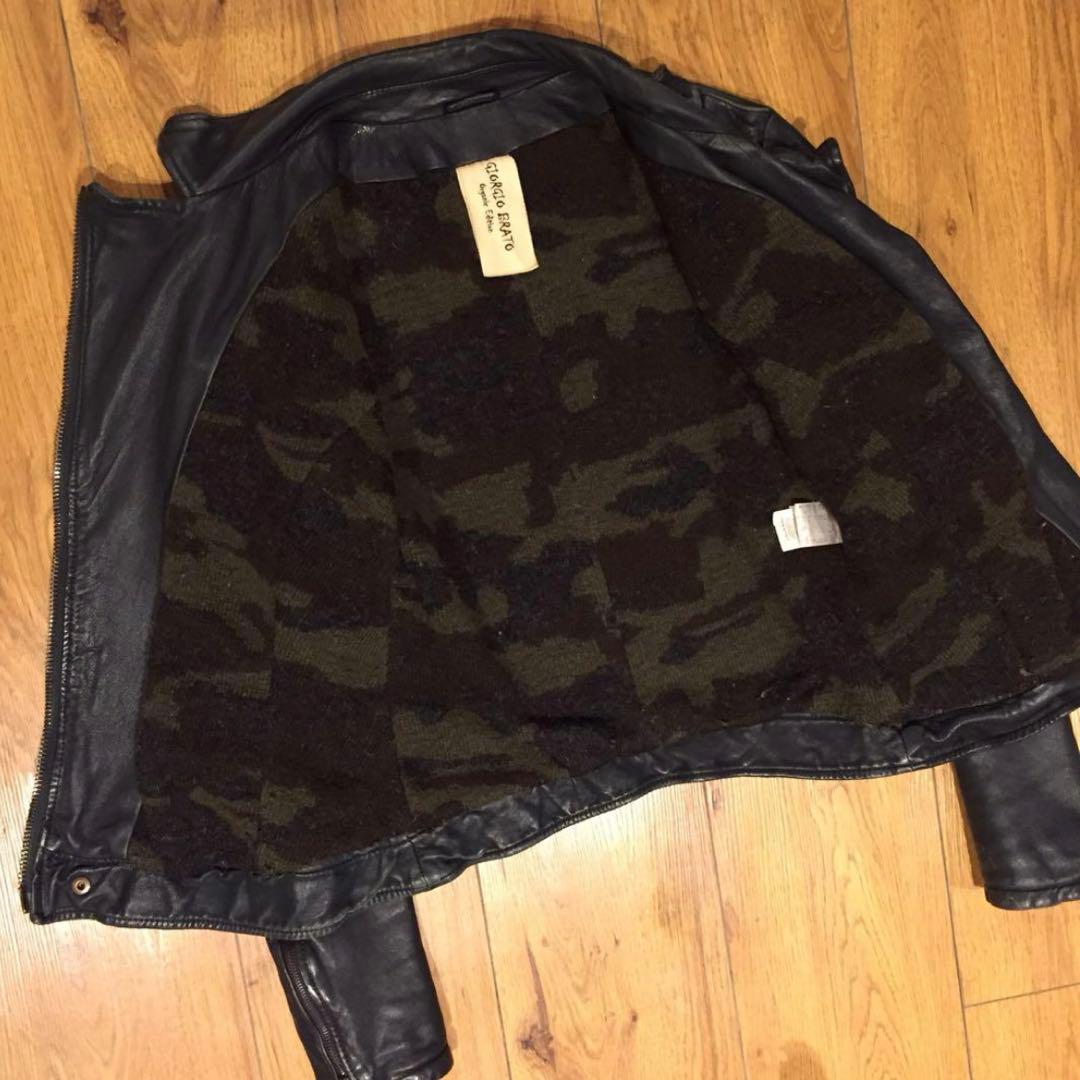 29日まで限定❣️ジョルジオ・ブラット☆羊皮☆ライダースジャケット