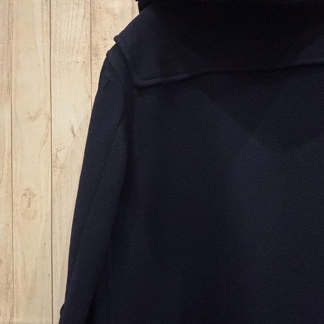 [美品　英国製] バーバリー　ノバチェック　ロング丈　ダッフルコート　ネイビー