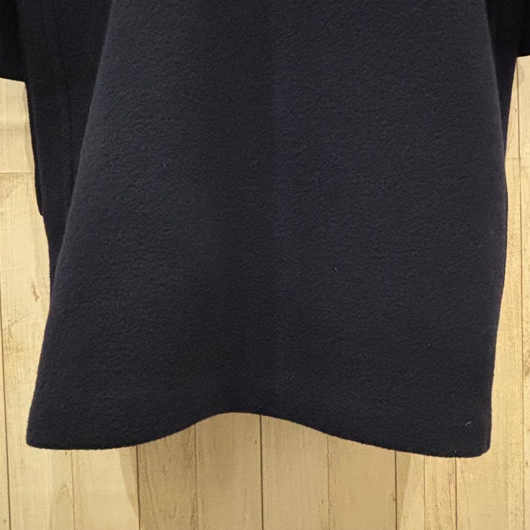 [美品　英国製] バーバリー　ノバチェック　ロング丈　ダッフルコート　ネイビー