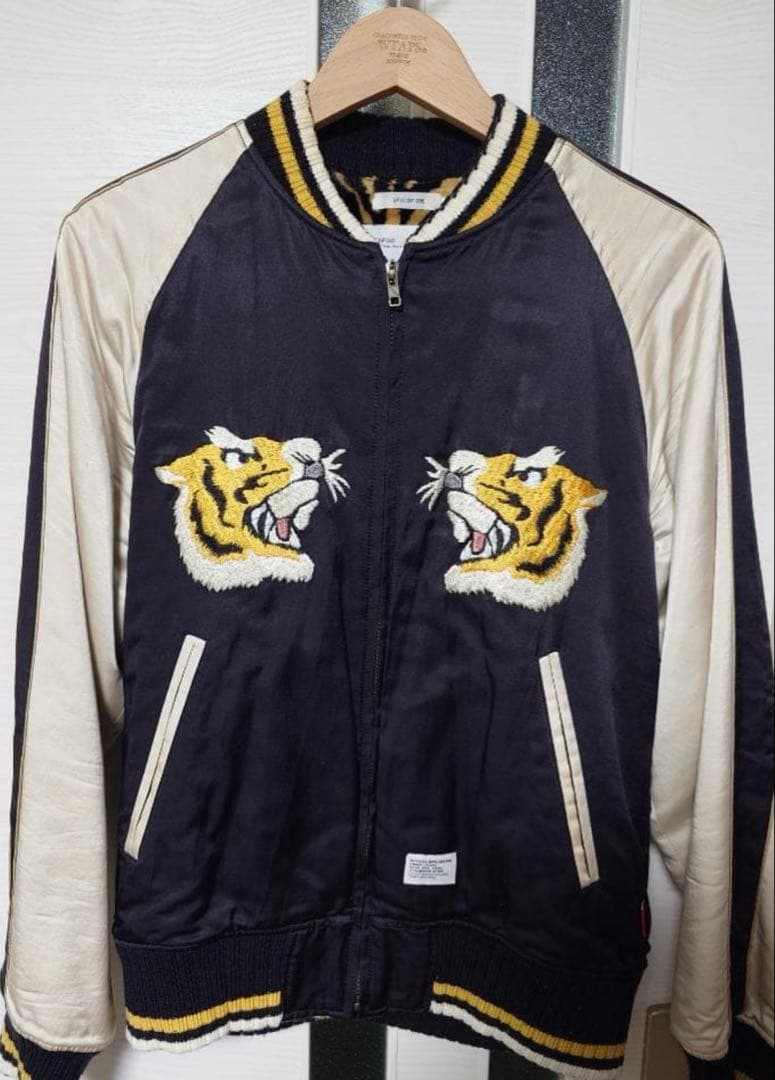 【美品.希少】WTAPS ダブルタップス タイガースカジャン 刺繍 2