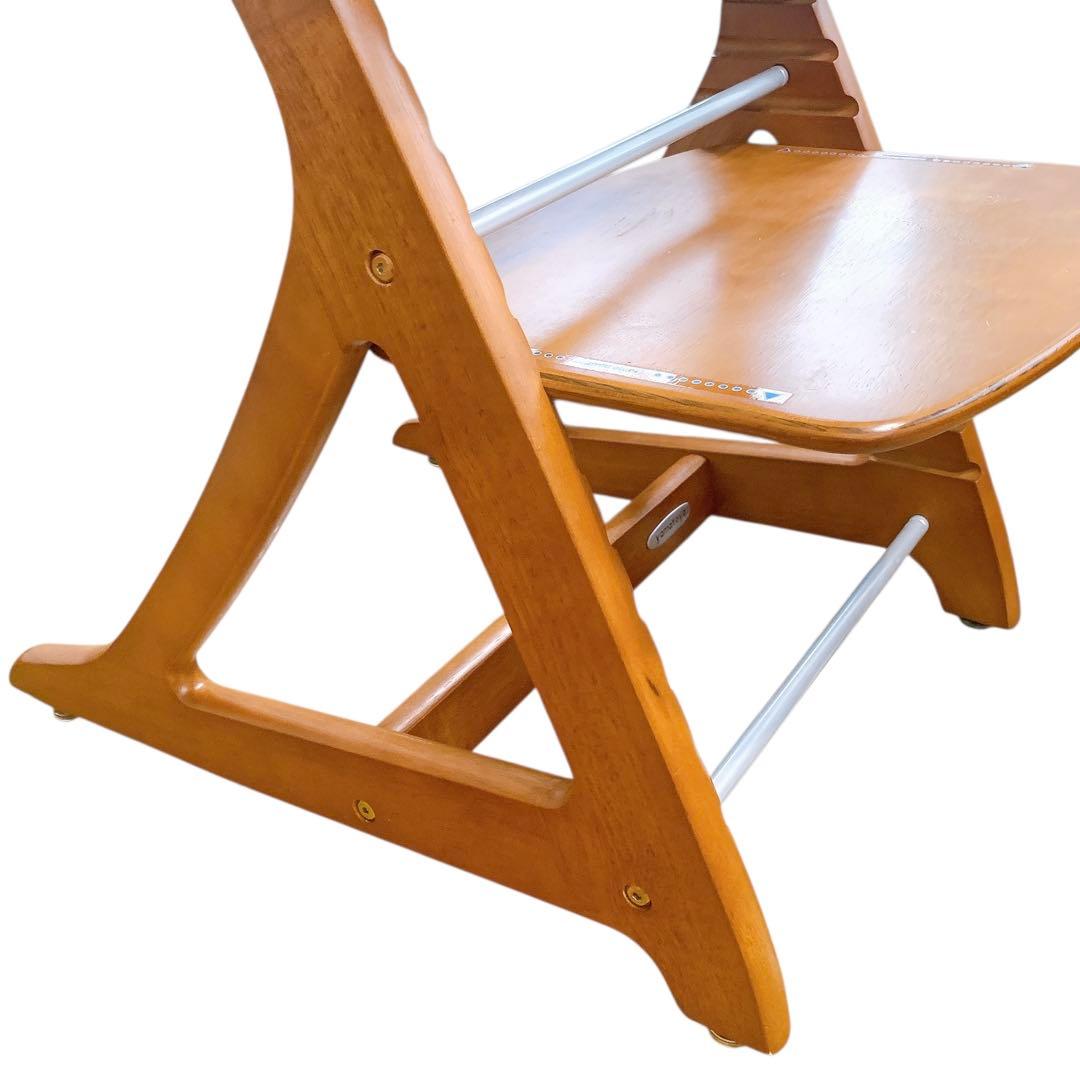 大和屋 すくすくチェア スリム プラス セーフティベルト付き 木製ハイチェア