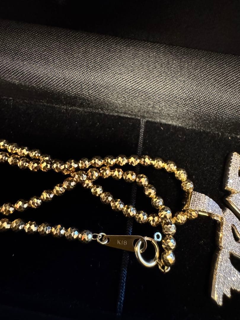 k18 シャンデリアカットネックレス 3mm 45cm チェーンのみ