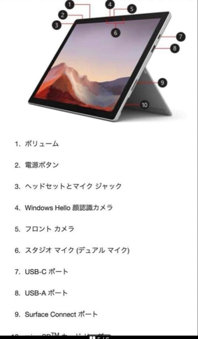 Windowsタブレット本体 Microsoft Surface Pro 7+Core i5-1135G7