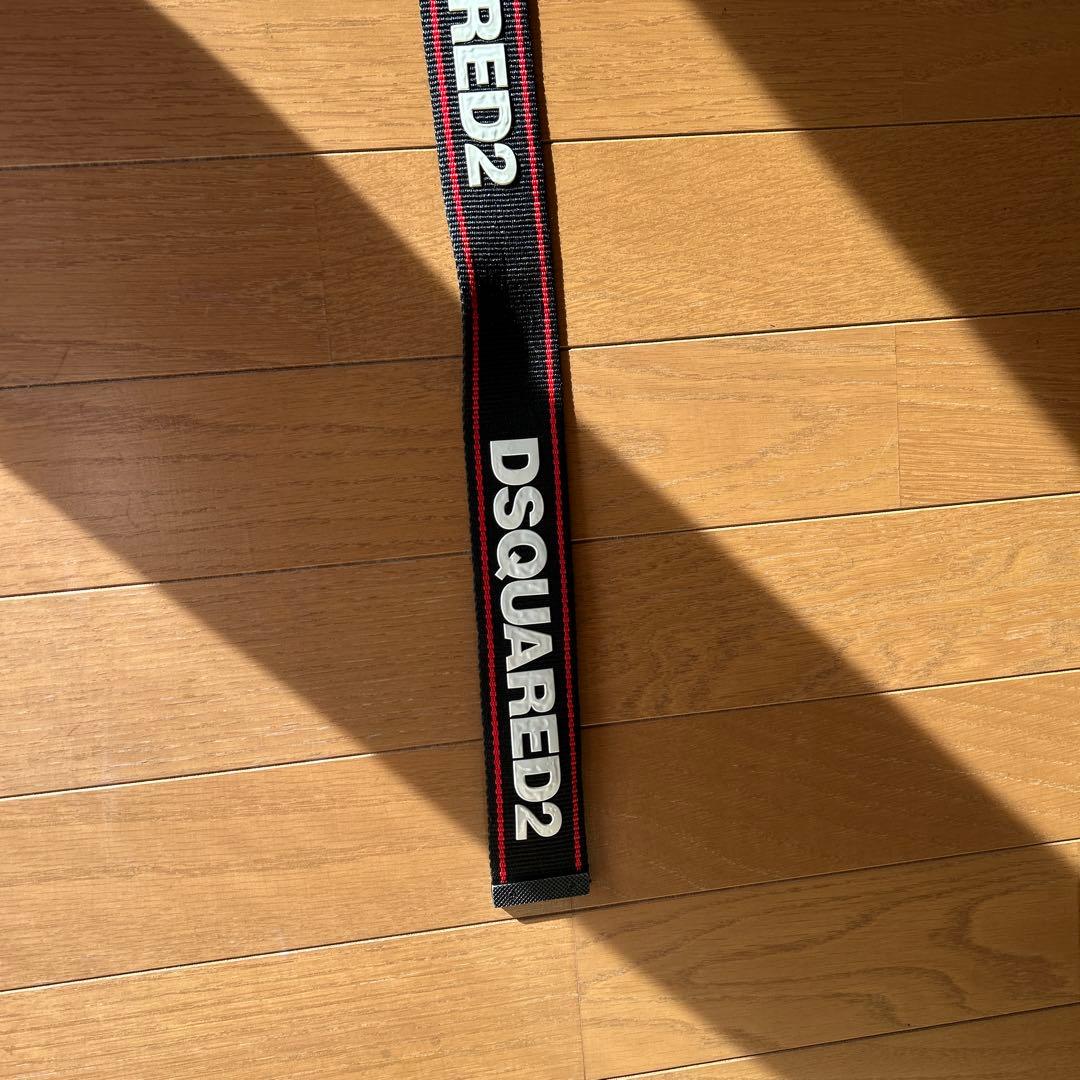 DSQUARED2 ブラック ベルト ロゴ入り