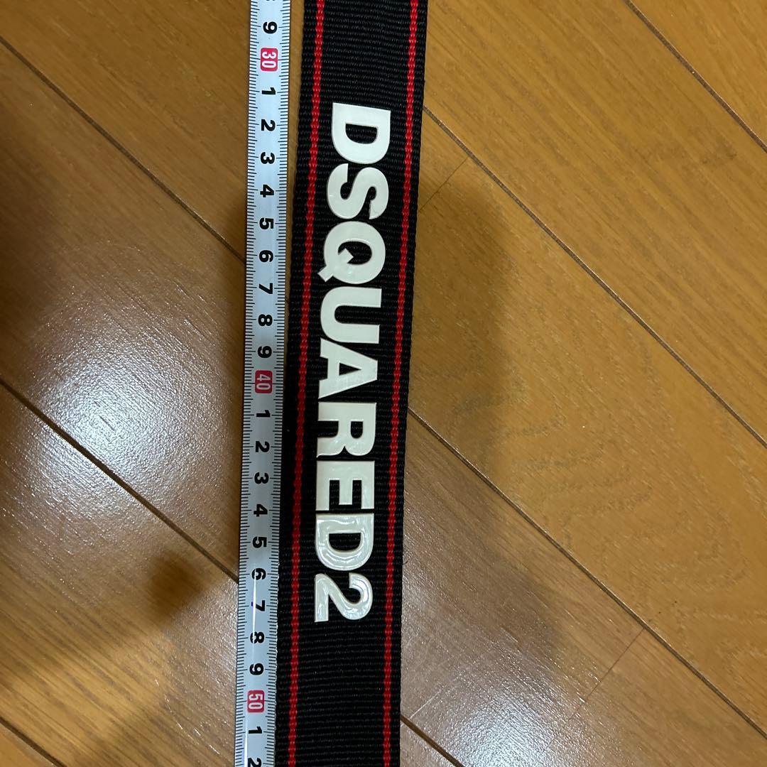 DSQUARED2 ブラック ベルト ロゴ入り