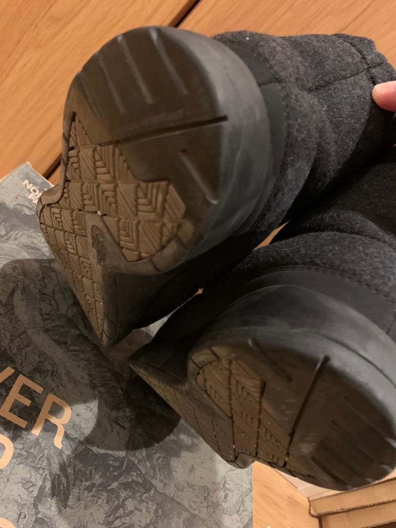 美品　THE NORTH FACE ダウンスタイルブーツ チャコール　25センチ