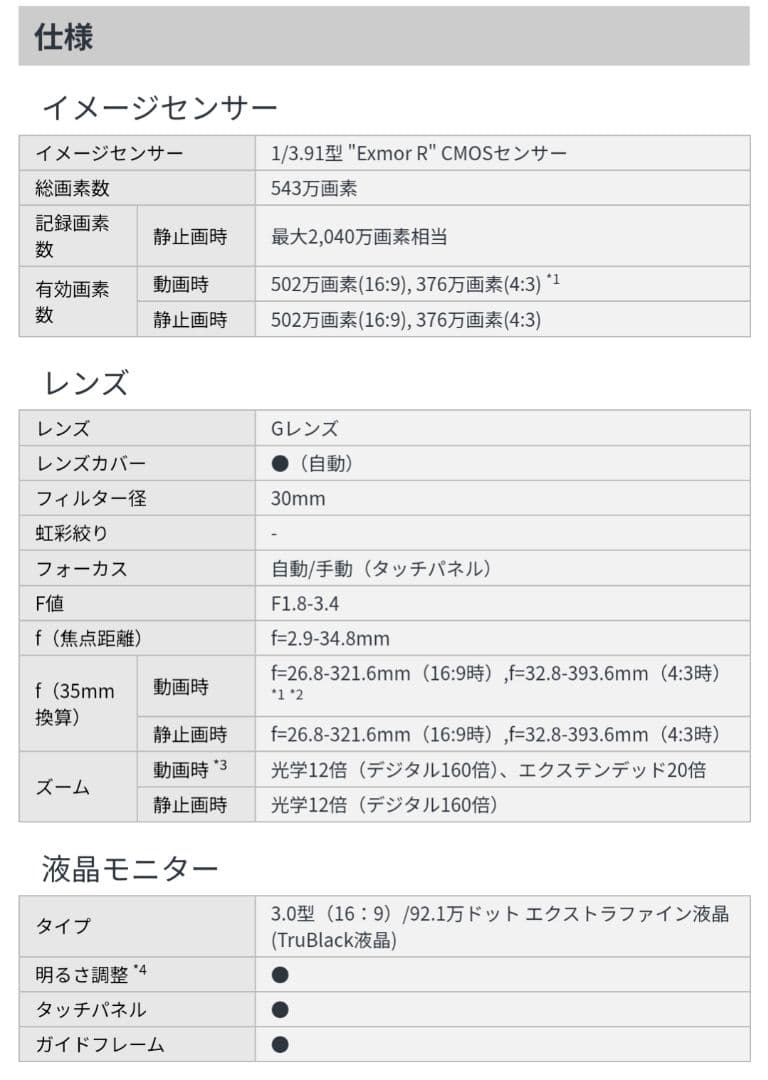 【未使用、動作確認済み】SONY HDR-RJ550V ビデオカメラ 本体