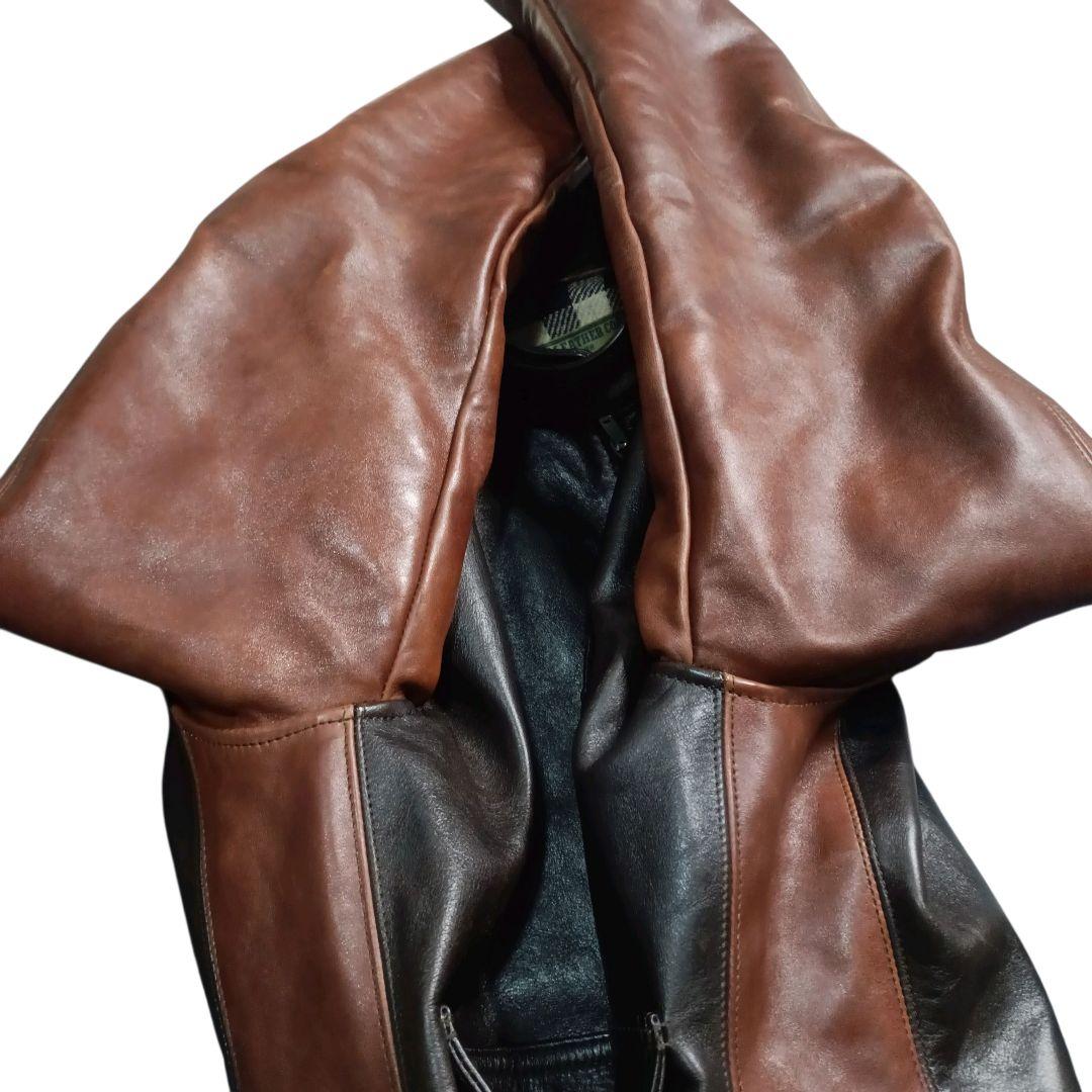 ✨The REAL McCOY'S ホースハイド ベルト付 シングルライダース