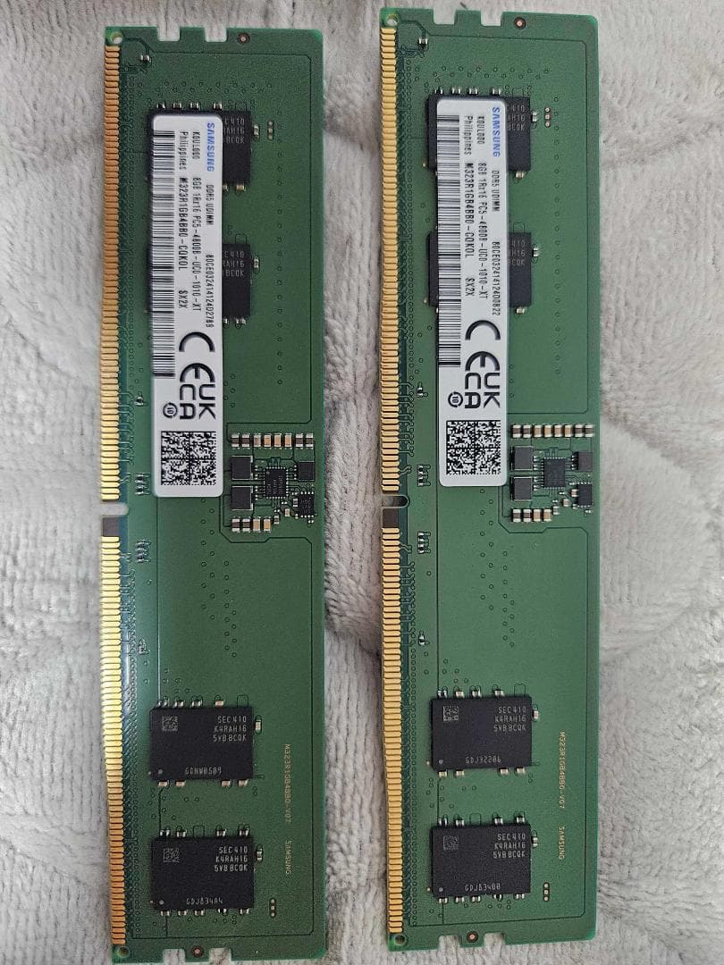 メモリー Samsung DDR5 UDIMM 8GB PC5-4800B