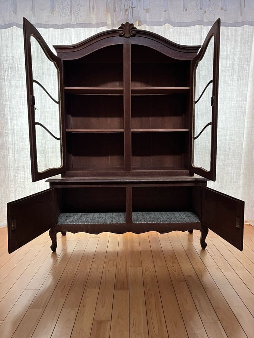 【美品】フランスアンティーク ルイ15世 オーク材の装飾家具 送料込[3295]