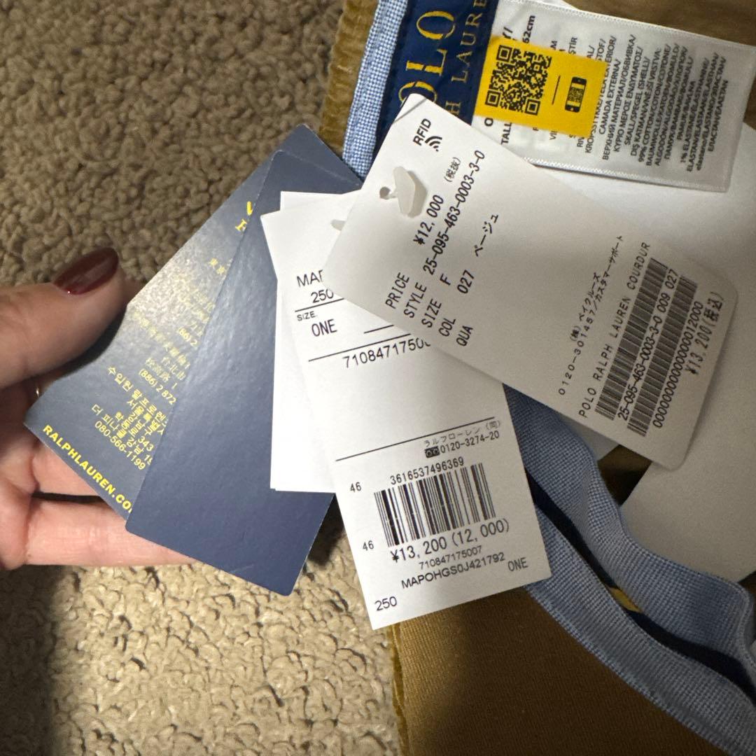 完売品 POLO RALPH LAUREN コーデュロイキャップ