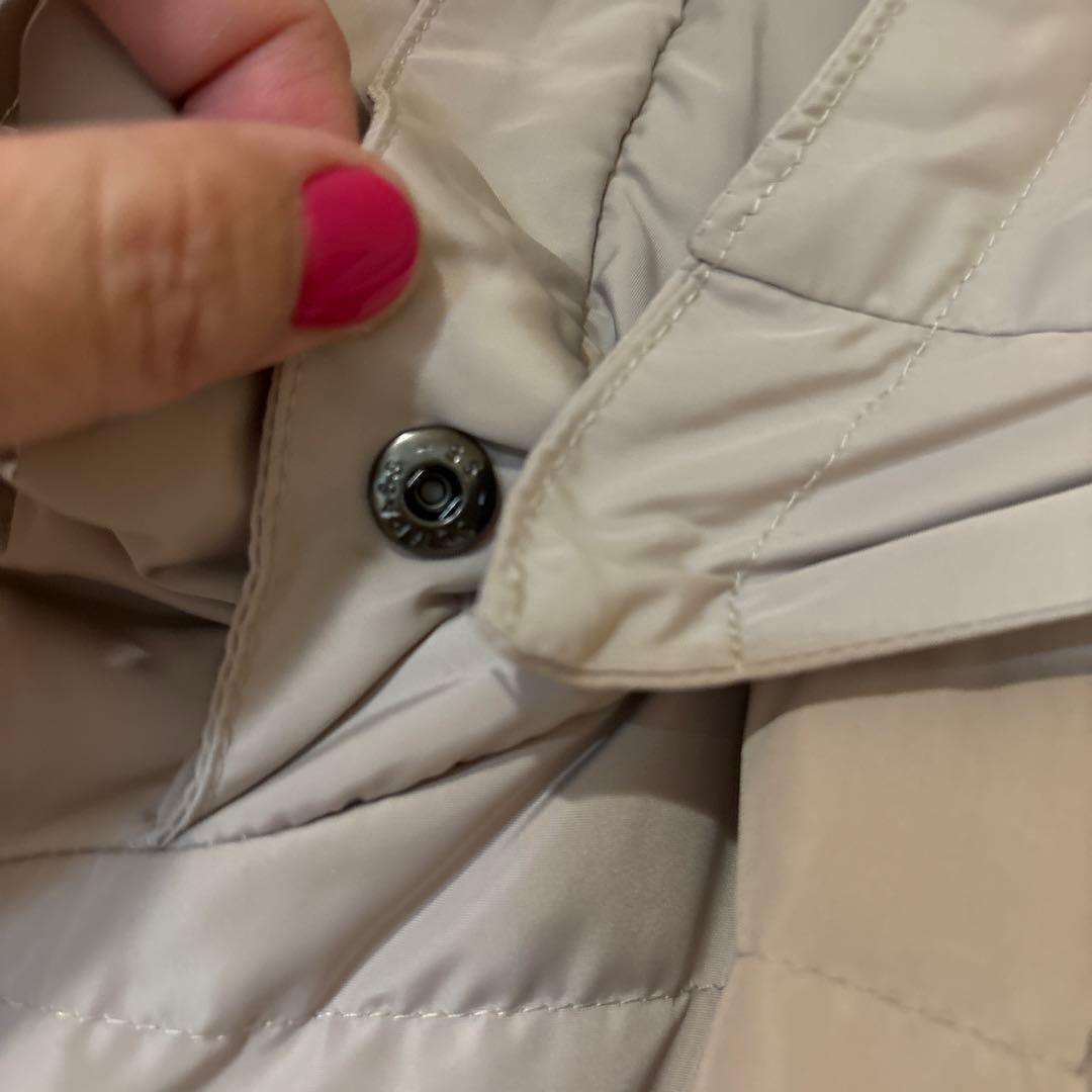 Reflect フード付きロングダウンジャケット11号　美品　ベージュ