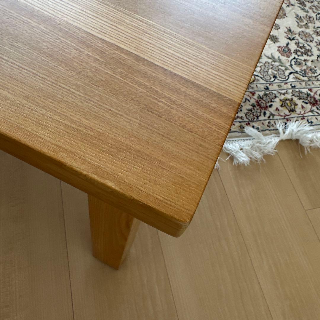 無印良品　オーク材ローテーブル　90×60×35