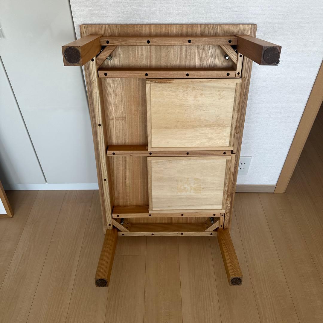 無印良品　オーク材ローテーブル　90×60×35