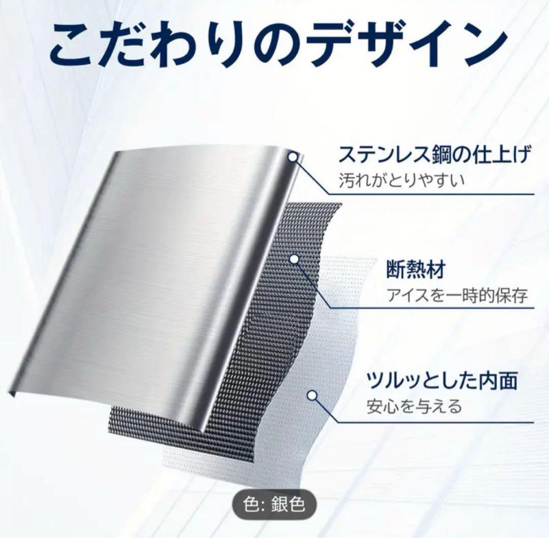 自動洗浄機能付き製氷機 銀色 28.7cm x 29cm x 22.2cm