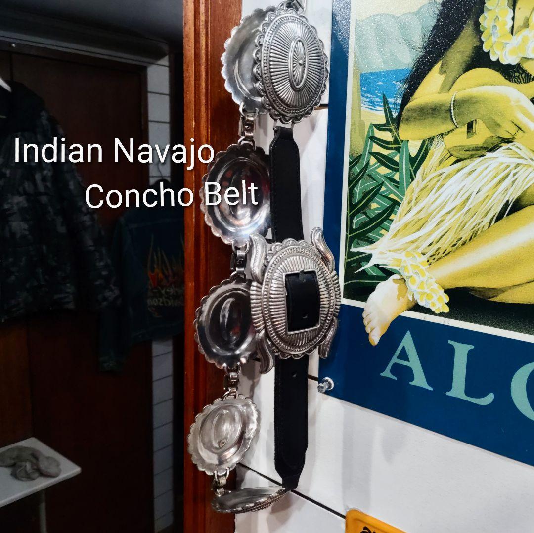 インディアンナバホ コンチョベルト USA直輸入