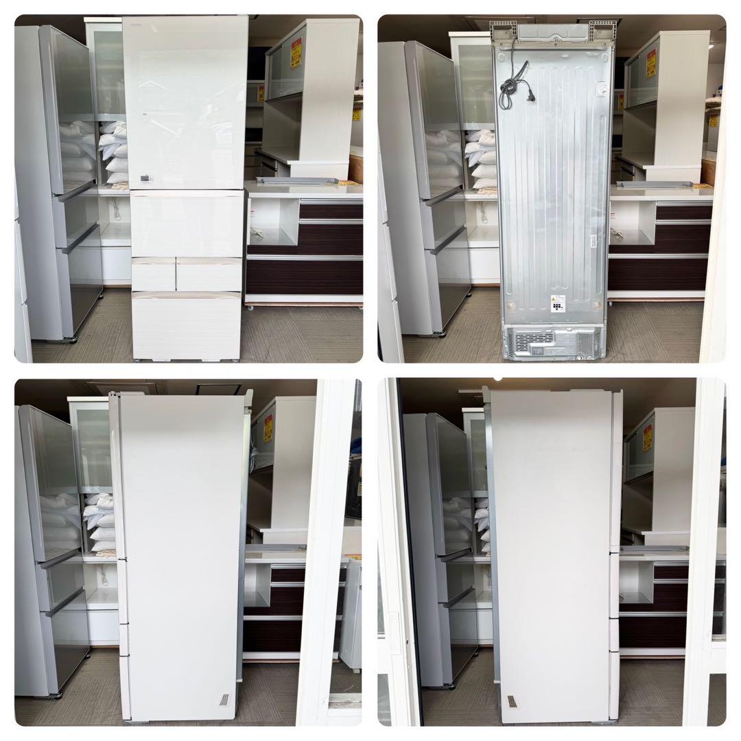 東芝 2018年製 465L 冷蔵庫 自動製氷 タッチオープンドア