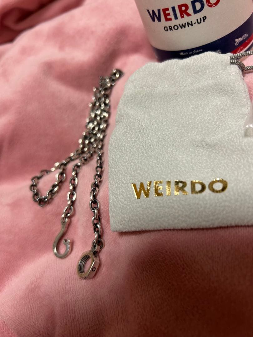 美品！WEIRDO JEWELRYウィアードジュエリーSILVERナットチェーン
