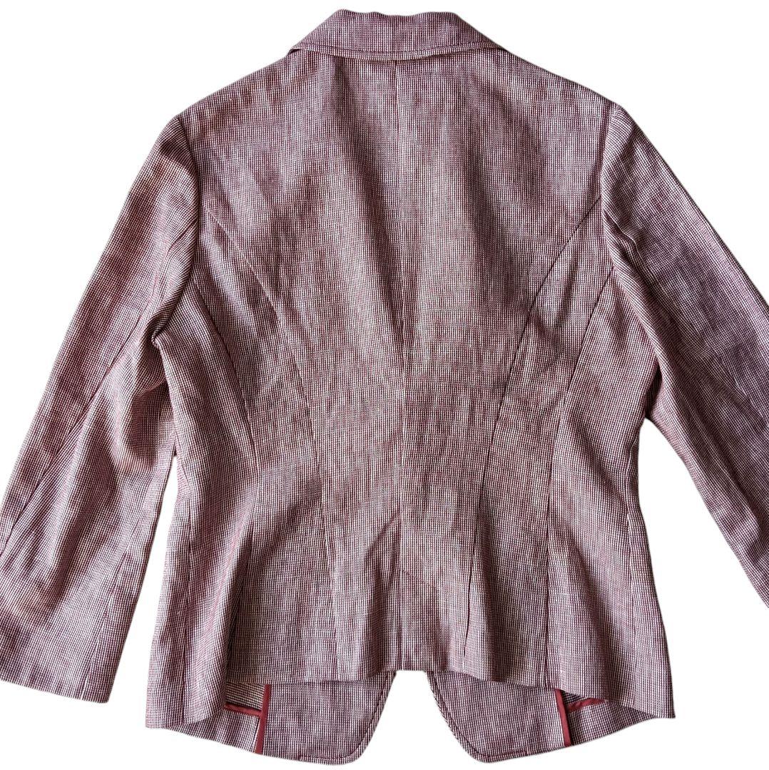 【スキャパ】セットアップ 38 イタリア製生地 リネン コットン 春夏