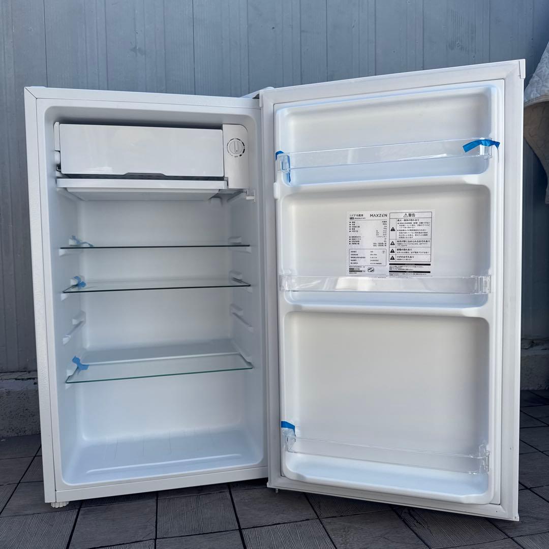 MAXZEN 2024年製 1ドア冷蔵庫 92L コンパクト 白 最新モデル