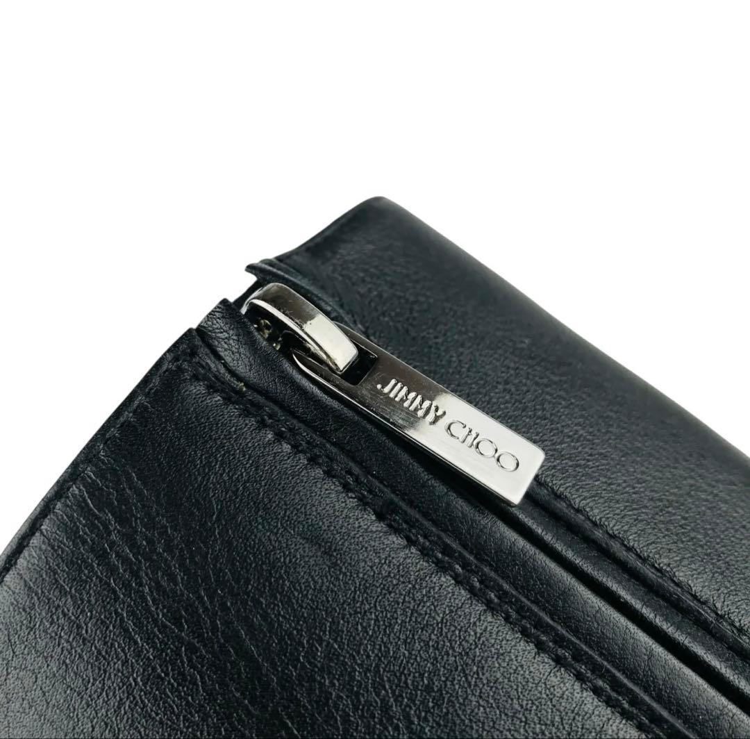 JIMMY CHO クリスタル レザーサイドジップ ショートブーツ(39）