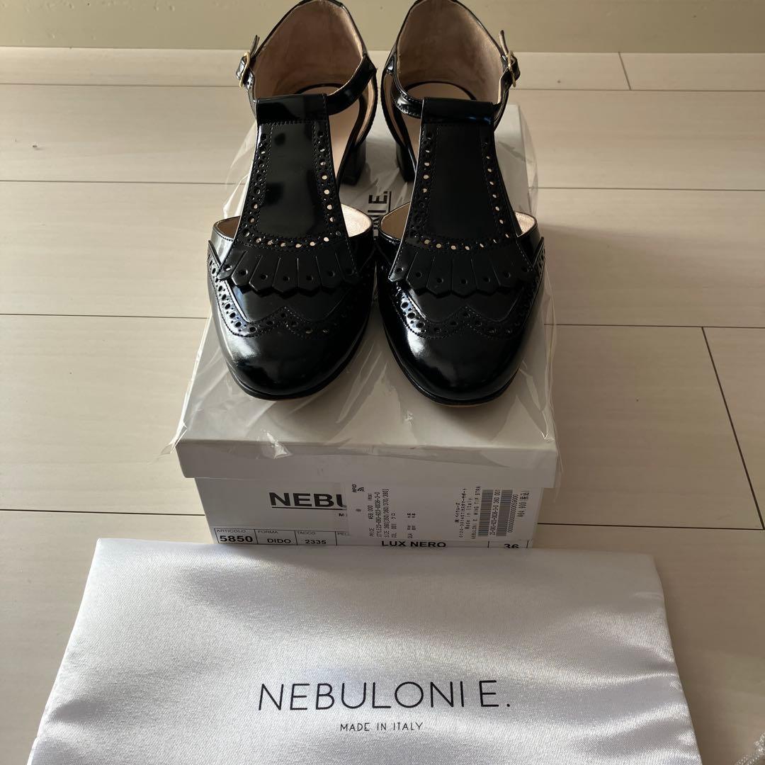 Plage2023【 NEBVLONI E .】ウイングチップストラップシューズ