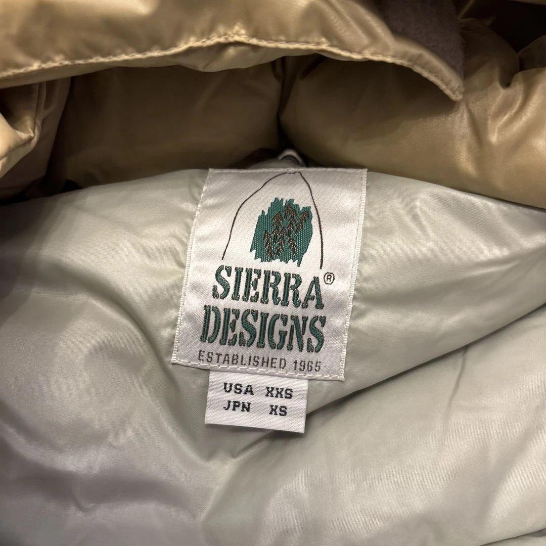 SIERRA DESIGNS ベージュ　ダウン　未使用　XS 00's