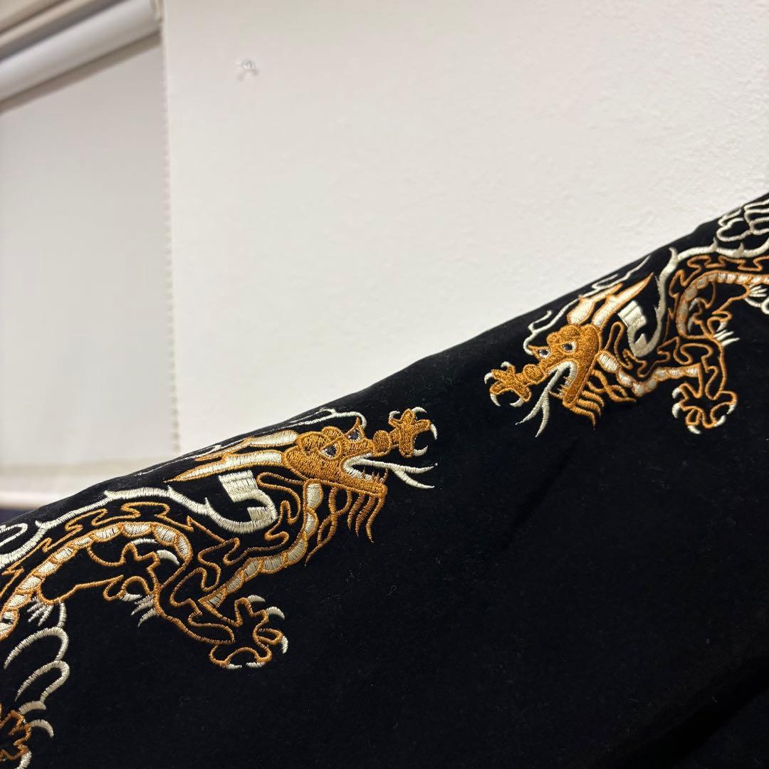 『最終値下げ』90S　別珍　SHOOT ONE　ドクロ刺繍　スカジャン　売り切り