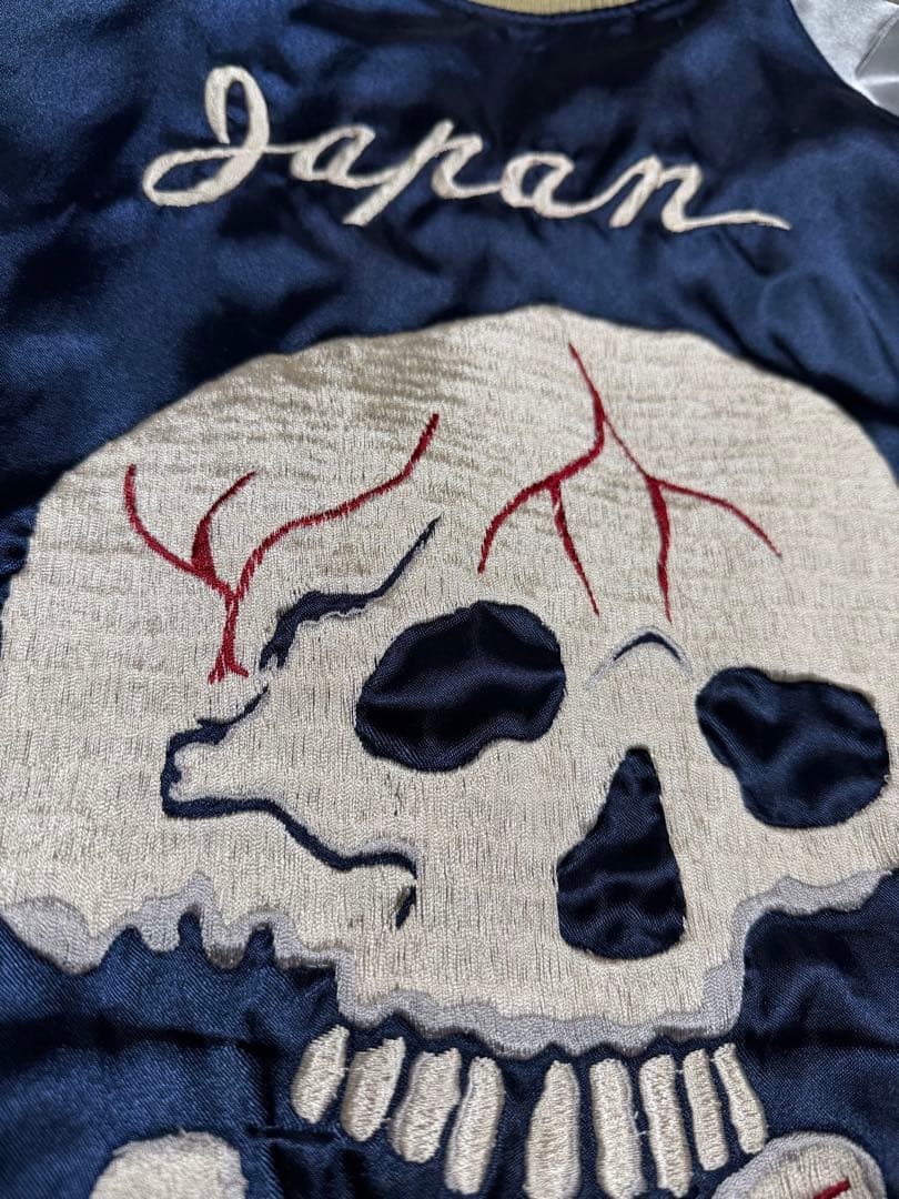 ２面用 テーラー東洋 龍 スカル 日本限定 スカジャン サテン unisex