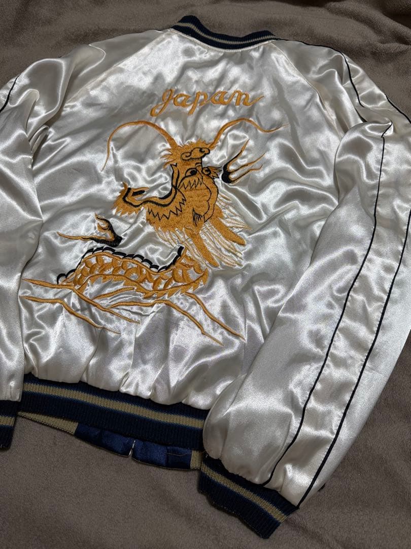 ２面用 テーラー東洋 龍 スカル 日本限定 スカジャン サテン unisex