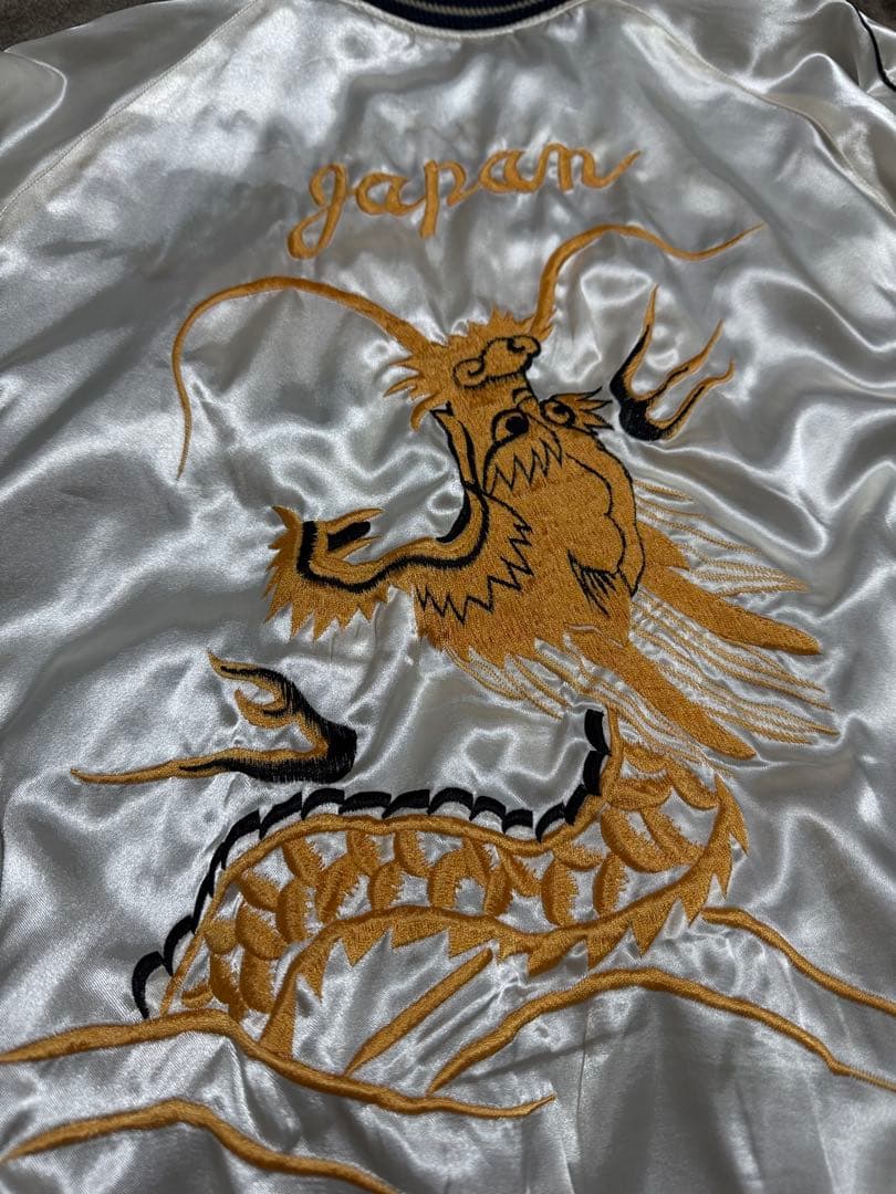 ２面用 テーラー東洋 龍 スカル 日本限定 スカジャン サテン unisex