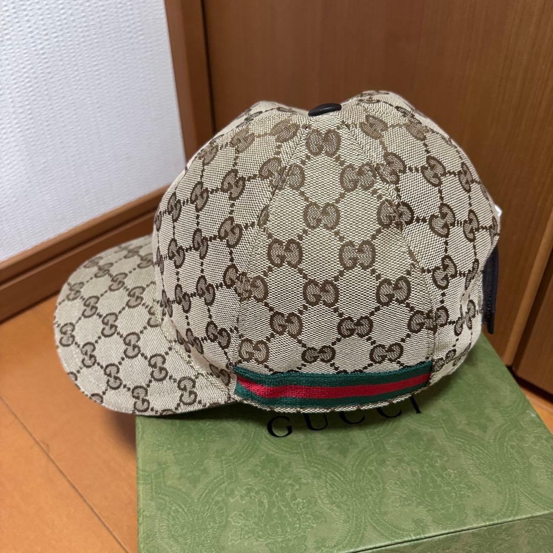 【早い者勝ち】【極美品】グッチ GGキャンバス キャップ 帽子【希少品】