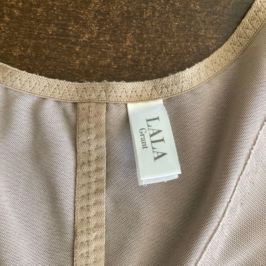 LALA Grant ベージュ ボディスーツ75M