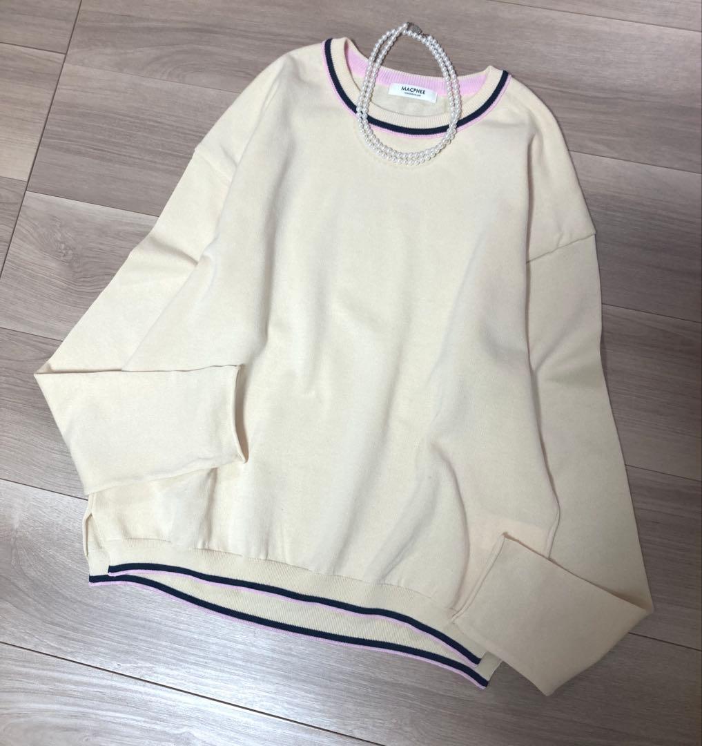 新品未使用　マカフィ25SS ドライコットン　プルオーバー　春　ニット　S