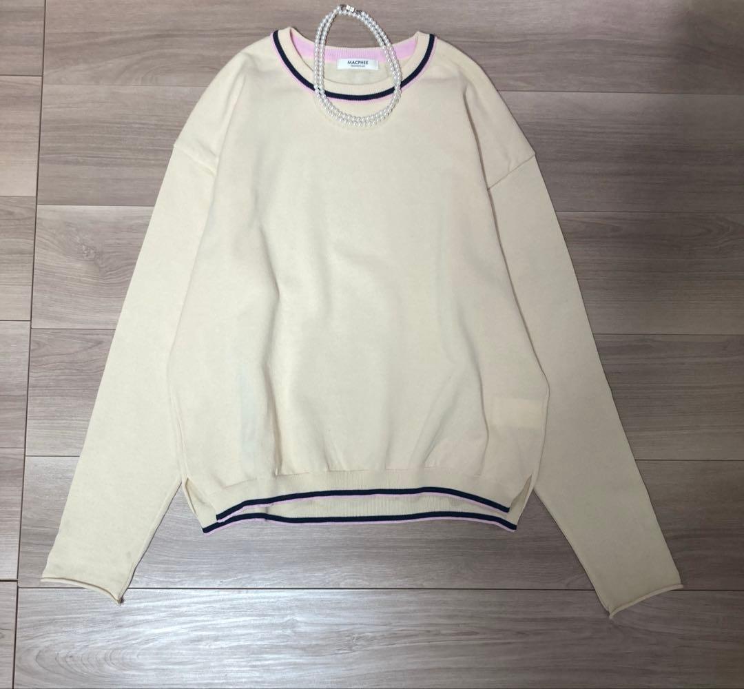 新品未使用　マカフィ25SS ドライコットン　プルオーバー　春　ニット　S