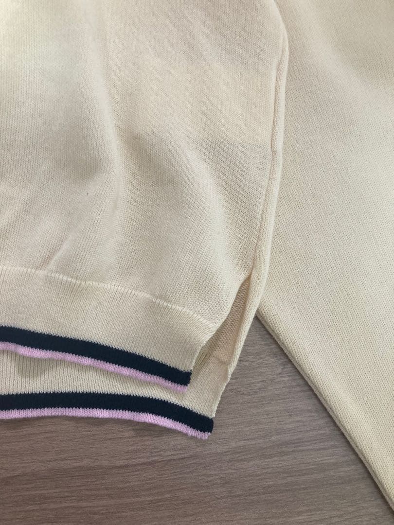 新品未使用　マカフィ25SS ドライコットン　プルオーバー　春　ニット　S