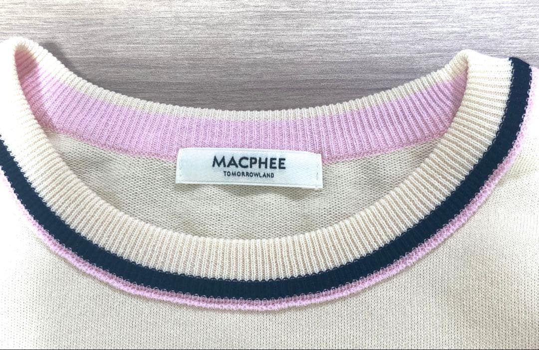 新品未使用　マカフィ25SS ドライコットン　プルオーバー　春　ニット　S
