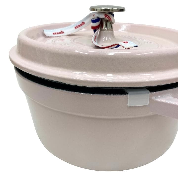 【N】ストウブ STAUB ピコ ココットラウンド 20cm 鍋 ピンク 未使用