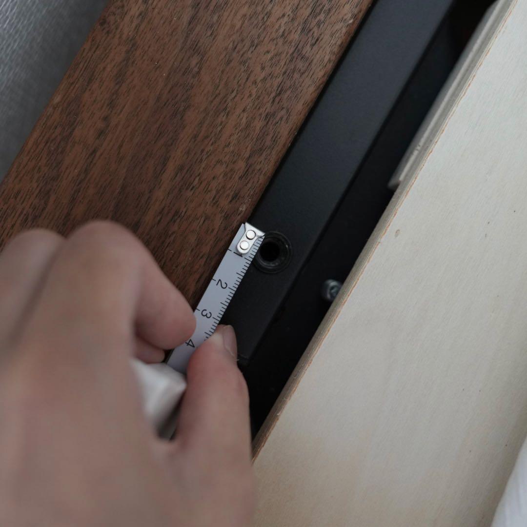 【無印】ダブルベッドフレーム+マットレス【ウォールナット材突板】