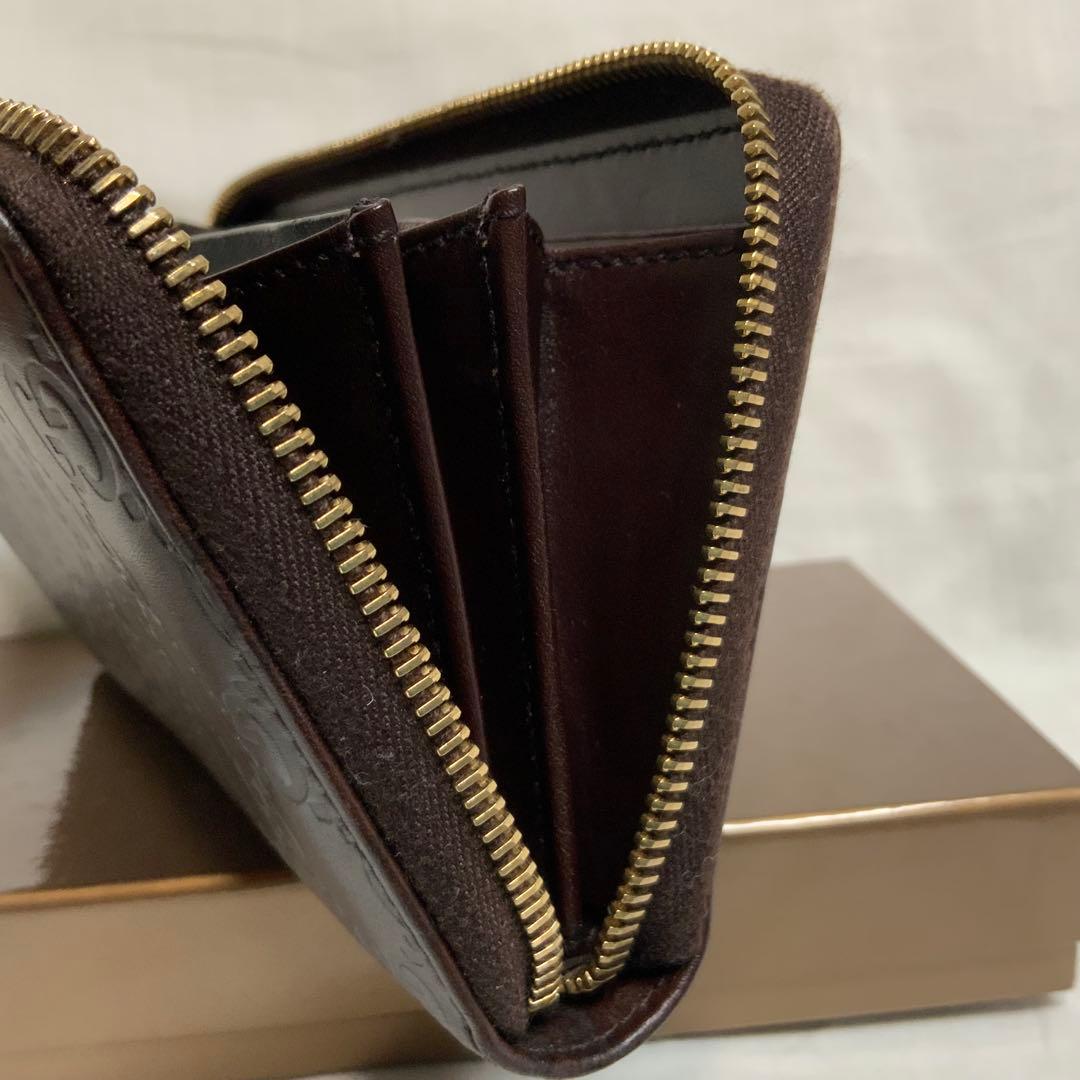GUCCI ダークブラウン GGパターン 長財布