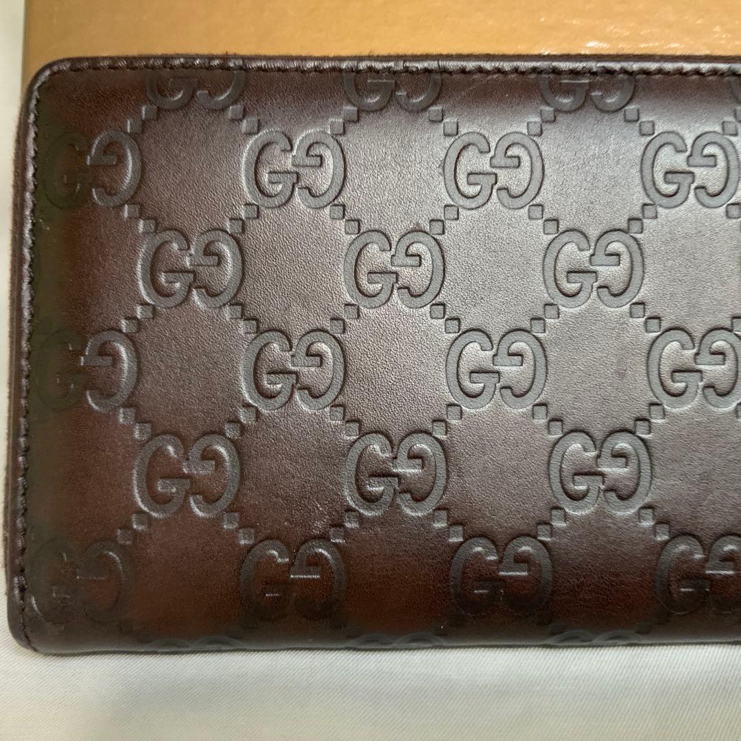 GUCCI ダークブラウン GGパターン 長財布