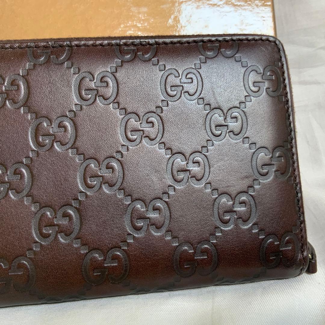 GUCCI ダークブラウン GGパターン 長財布