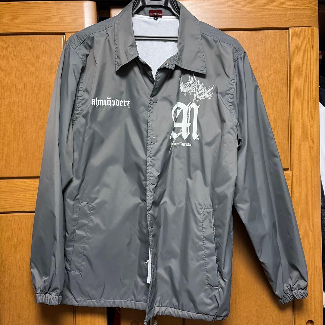 AHMURDERSグレー ナイロンジャケット彼岸花