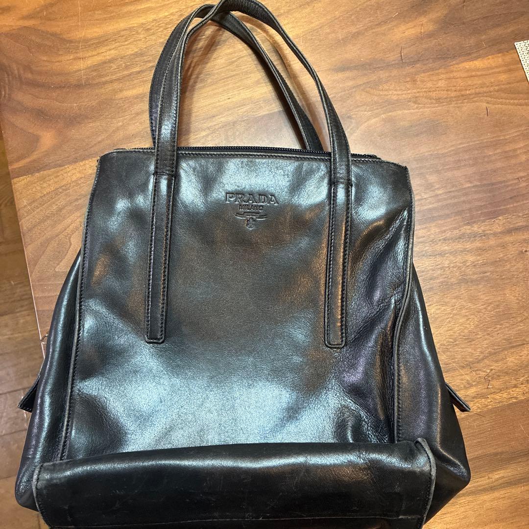 本日値下げ⭐︎PRADA レザー ハンドバッグ ブラック