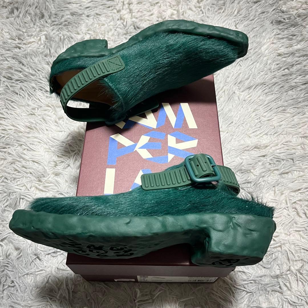 【未使用に近い】CAMPERLABラバーミュール 緑〈定価81,400円〉