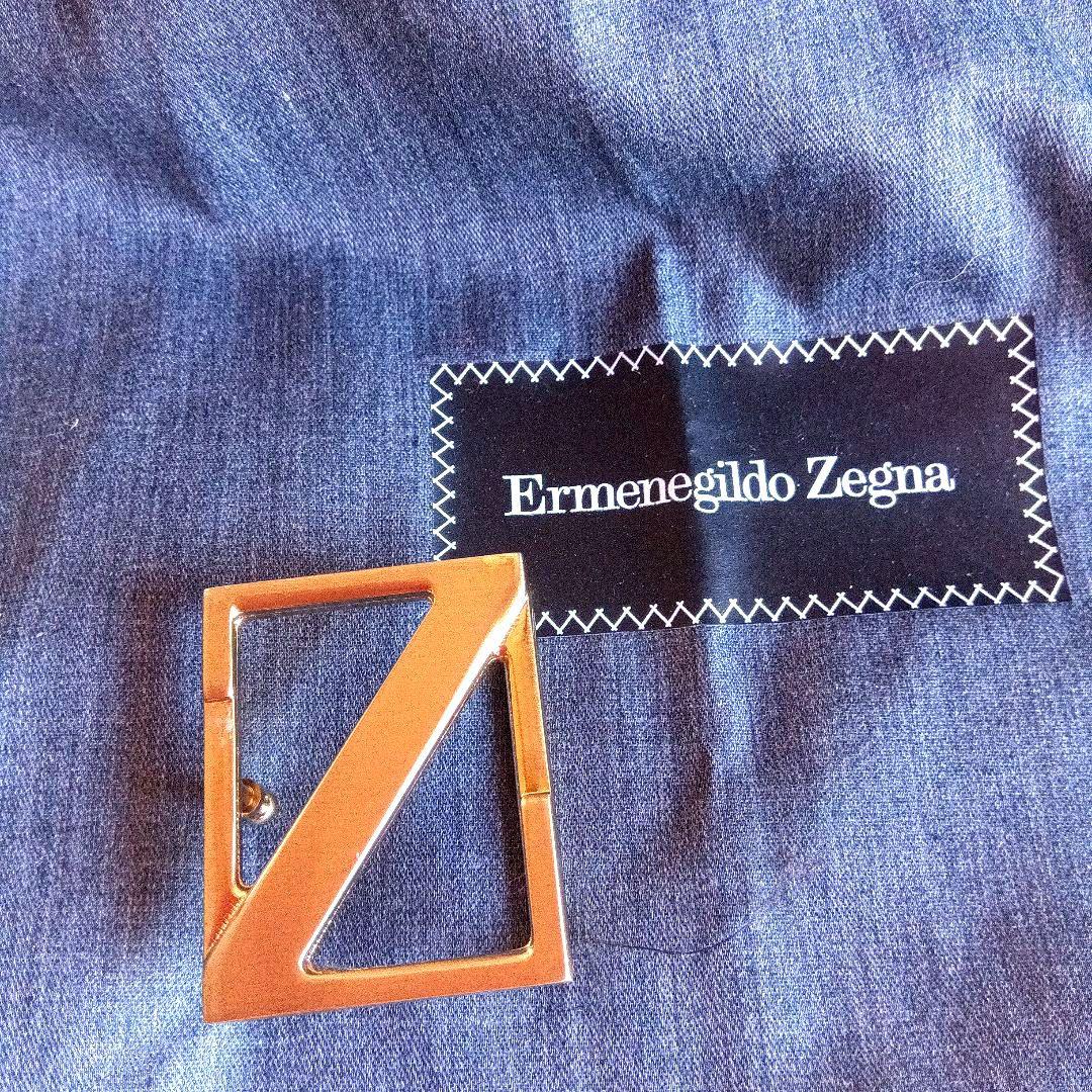 Ermenegildo Zegna レザー ベルト 焦げ茶　リバーシブル