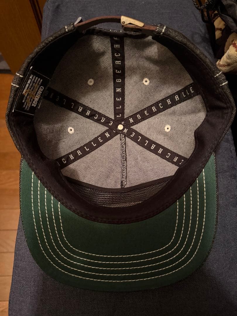 CHALLENGER チャレンジャー　デニムキャップ ブラック